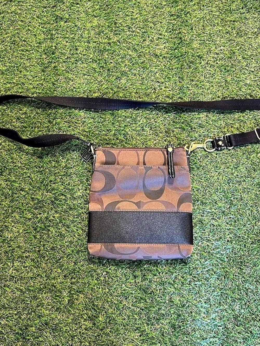Coach Brown & Black Crossbody Bag